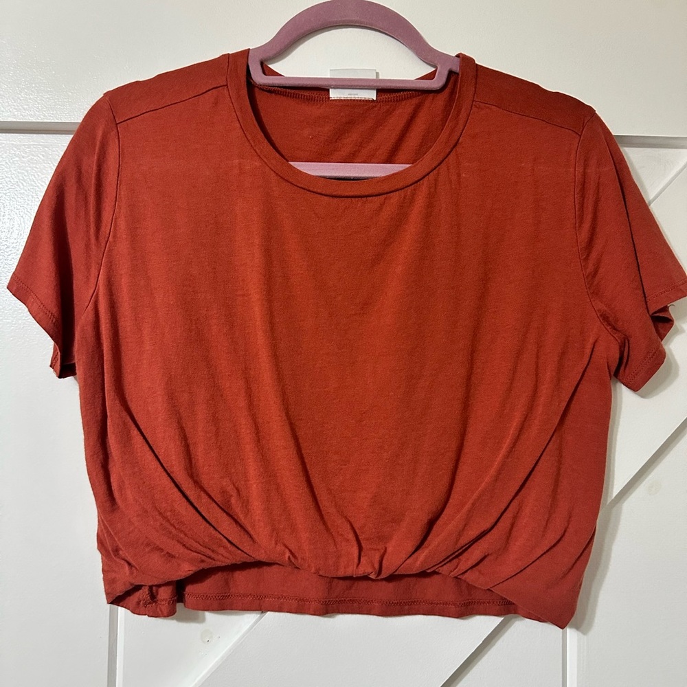 Medium orange Abound crop top